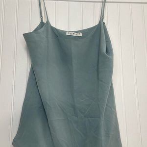 Everlane Clean Silk Blue Cami Camisole Tank too size XS